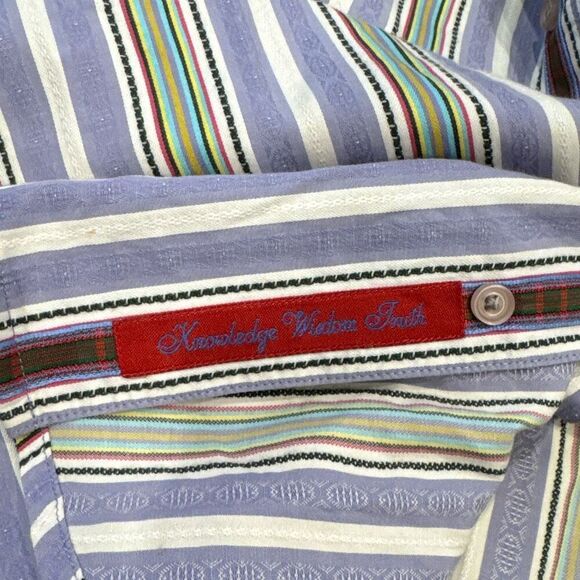 Robert Graham button down striped shirt XL - Picture 5 of 7